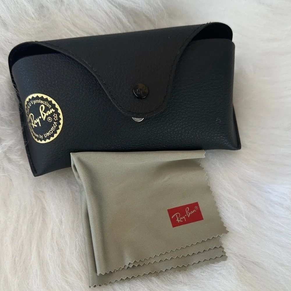 Ray-Ban Black Leather Sunglasses Case